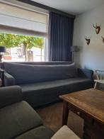 Grijze landelijke bank & loveseat te koop!, Ophalen, Gebruikt, Driepersoons, 75 tot 100 cm