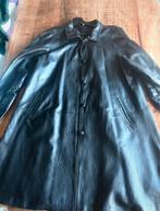 Leren trenchcoat (M) zwart, Kleding | Dames, Ophalen of Verzenden, Zo goed als nieuw, Zwart