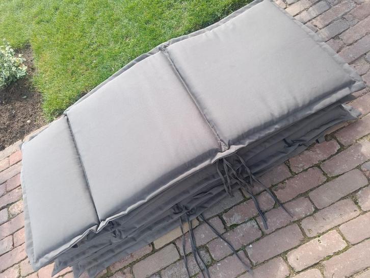 Tuinkussens antraciet/grijs, Tuin en Terras, Tuinmeubel-accessoires, Gebruikt, Ophalen