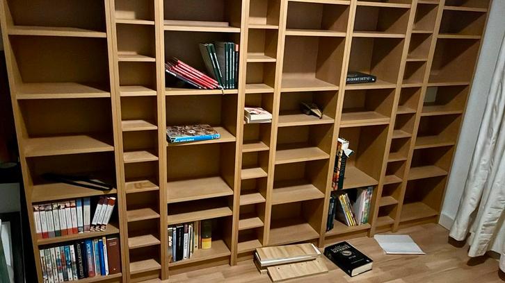 Nog 1x Billy Boekenkast & 2x CD Kasten - Beuken, Huis en Inrichting, Kasten | Boekenkasten, Gebruikt, 200 cm of meer, 25 tot 50 cm