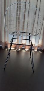 Mooie zeldzame vintage draadstoel van Pastoe, Ophalen, Gebruikt, Wit, Eén