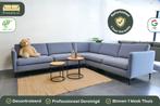 Grote Hoekbank Blauw / Lichtgrijs [Refurbished], Huis en Inrichting, Banken | Bankstellen, 250 tot 300 cm, -, Hoekbank, Ophalen of Verzenden