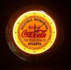 Klok - Neon LED - Coca Cola / Rock&Rol., Ophalen of Verzenden, Lichtbak of (neon) lamp