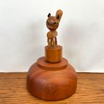 Vintage houten drukpop kat, Ophalen of Verzenden, Zo goed als nieuw, Dier