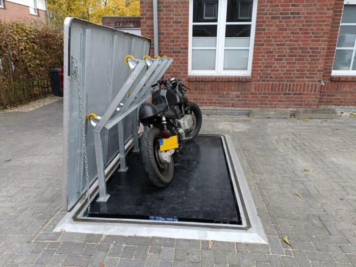 Professionele ondergrondse opbergsystemen fiets/ motor/kliko, Tuin en Terras, Tuinmeubel-accessoires, Nieuw, Verzenden