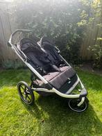 Thule Urban glide 2 double duowagen + regenhoes kinderwagen, Verstelbare duwstang, Zo goed als nieuw, Ophalen, Kinderwagen