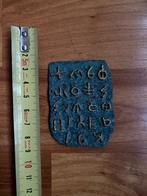 Metalen plaquette met symbolen, Antiek en Kunst, Ophalen