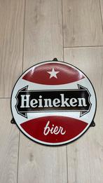 Emaille reclamebord Heineken bier langcat Bussum, Ophalen of Verzenden
