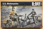 Italeri 1/35 US Motorcycles D-Day Normandy 1944, Hobby en Vrije tijd, Modelbouw | Auto's en Voertuigen, 1:32 tot 1:50, Nieuw, Overige typen