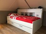 Uitschuifbed 90x200, Huis en Inrichting, Ophalen, Verstelbaar, 90 cm, Wit