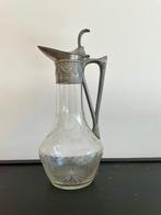 Jugendstil karaf met tinnen montuur, Antiek en Kunst, Antiek | Tin, Verzenden