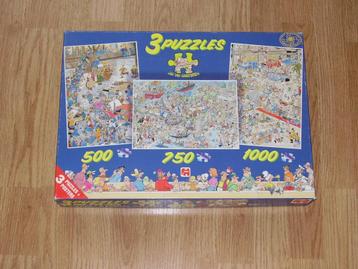 Jan van Haasteren - combidoos met 3 puzzels (500-750-1000) beschikbaar voor biedingen
