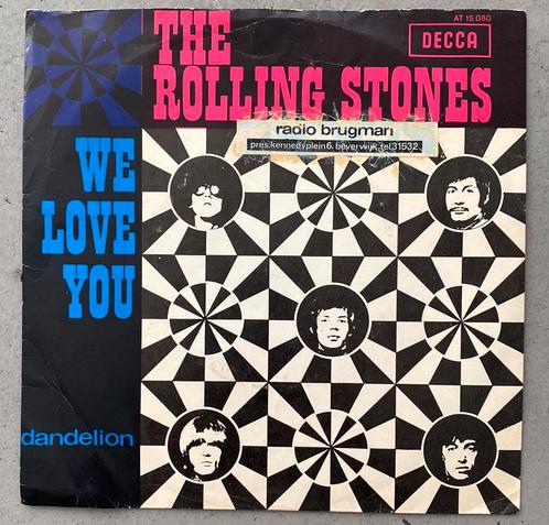 The Rolling Stones -We love you /Dandelion. 7” Decca NL 1967, Cd's en Dvd's, Vinyl Singles, Gebruikt, Single, Rock en Metal, 7 inch