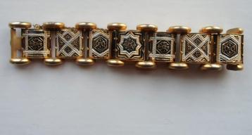 Brede Armband Damascene / Toledo. Met veiligheidskettinkje beschikbaar voor biedingen
