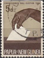 Papoea Nieuw-Guinea -PC2.30- 1964 - Rolverkiezingen, Postzegels en Munten, Verzenden, Gestempeld