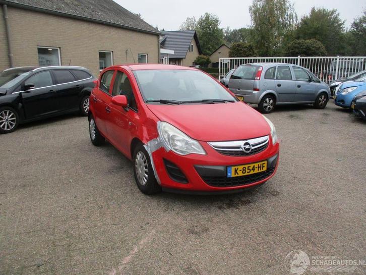Opel Corsa 1.2-16V Selection 5drs (bj 2011), Auto diversen, Schadeauto's, Opel, Handgeschakeld, Benzine, Hatchback, Rood