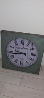 Vintage Wandklok - Cafe du Parc Paris, Huis en Inrichting, Ophalen, Gebruikt, Analoog, Wandklok