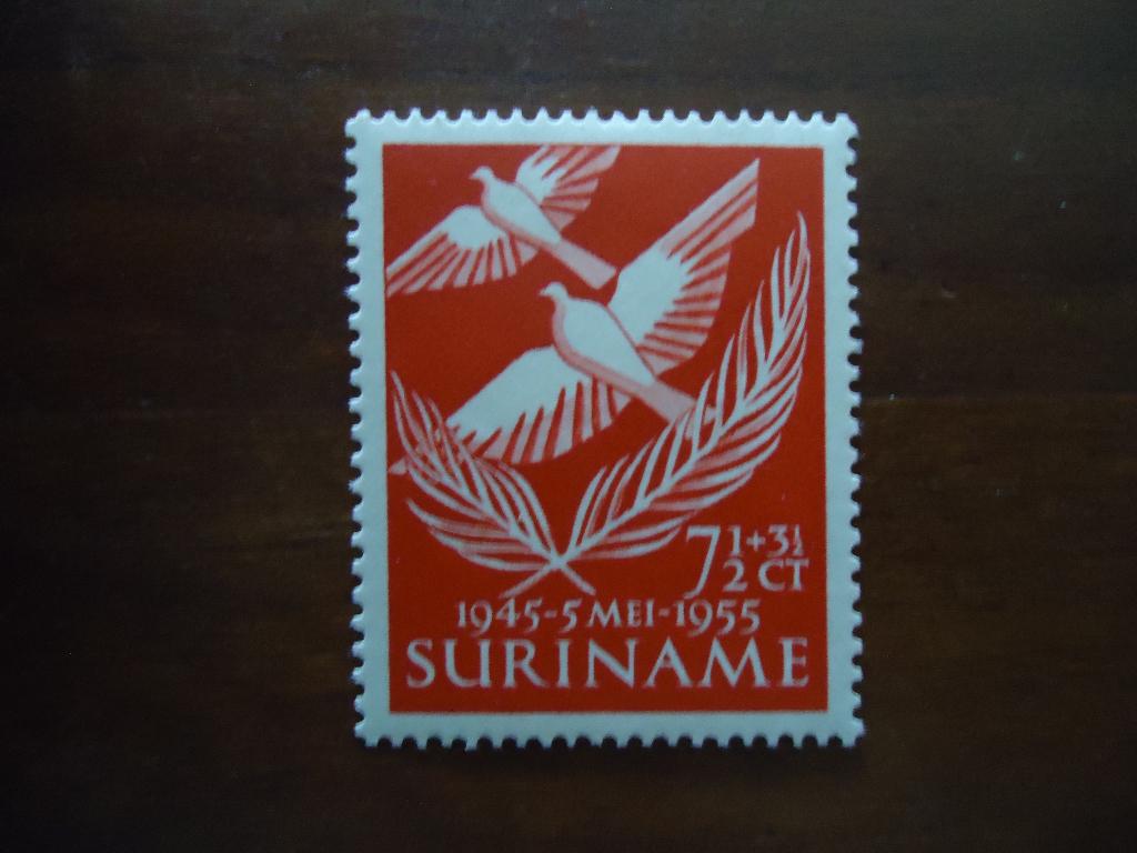 Vogel duif Suriname 1955, mi. 352 ongebruikt, Postzegels en Munten, Ophalen of Verzenden, Postfris, Dier of Natuur
