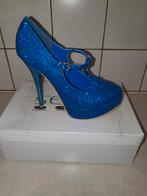 Blauwe mary jane glitter pumps maat 37, Nieuw, Blauw, Pumps, Verzenden