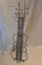 Prachtig stuk kunst gemaakt metalen Cello muziek cd rek, Ophalen