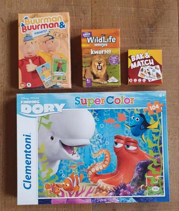 Kwartet en puzzel: super leuk als Feestdagencadeautjes beschikbaar voor biedingen