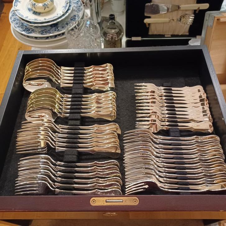 Robbe en Berking verzilverd bestek 92d model Alt Kopenhagen, Antiek en Kunst, Antiek | Bestek, Ophalen of Verzenden