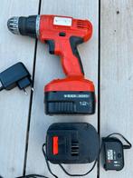 Black & Decker Accu Boormachine 12V, Doe-het-zelf en Verbouw, Gereedschap | Boormachines, Ophalen of Verzenden, Gebruikt, 400 tot 600 watt