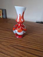 Vintage Murano Vaas Oranje/Wit, Antiek en Kunst, Antiek | Vazen, Ophalen