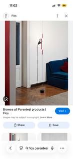 Flos parentesi, Huis en Inrichting, Lampen | Vloerlampen, Gebruikt, 200 cm of meer, Ophalen of Verzenden, Metaal