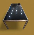 John Mascheroni Tubo aluminium eetkamertafel, Ophalen, Gebruikt, 200 cm of meer, 50 tot 100 cm