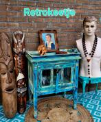 India/Ibiza/Vitrinekastje/Drankkastje/Theekastje, Antiek en Kunst, Curiosa en Brocante, Ophalen