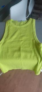 Limekleurig topje, Ophalen of Verzenden, Zo goed als nieuw, Zonder mouw