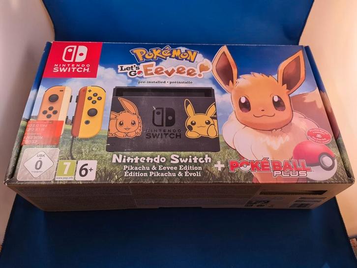 Nintendo Switch Console Pokémon Let's Go Eevee, Hobby en Vrije tijd, Verzamelkaartspellen | Pokémon, Gebruikt, Verzenden