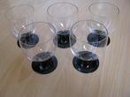 5 leuke vintage bowl glazen, Ophalen of Verzenden