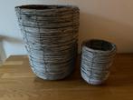 bloempot'Youniq flower pot h 20 cm en Youniq flower pot h 35, Ophalen of Verzenden, Nieuw, Rond, Minder dan 25 cm