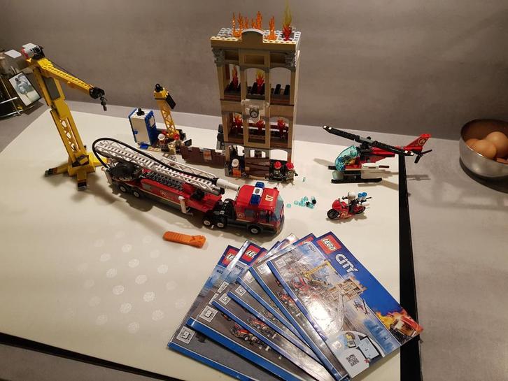 Lego 60216 - Downtown Fire Brigade, Kinderen en Baby's, Speelgoed | Duplo en Lego, Gebruikt, Lego, Complete set, Ophalen of Verzenden