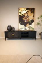 Tv meubel sun | zwart mangohout | 150cm/190cm, 150 tot 200 cm, Nieuw, Ophalen of Verzenden, Minder dan 100 cm