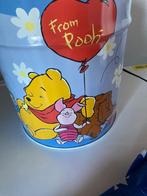 Winnie the Pooh prullenbak, Ophalen, Zo goed als nieuw, Minder dan 10 liter, Metaal