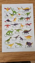 Poster alfabet Dinosaurussen, Kinderen en Baby's, Kinderkamer | Inrichting en Decoratie, Ophalen, Zo goed als nieuw, Wanddecoratie