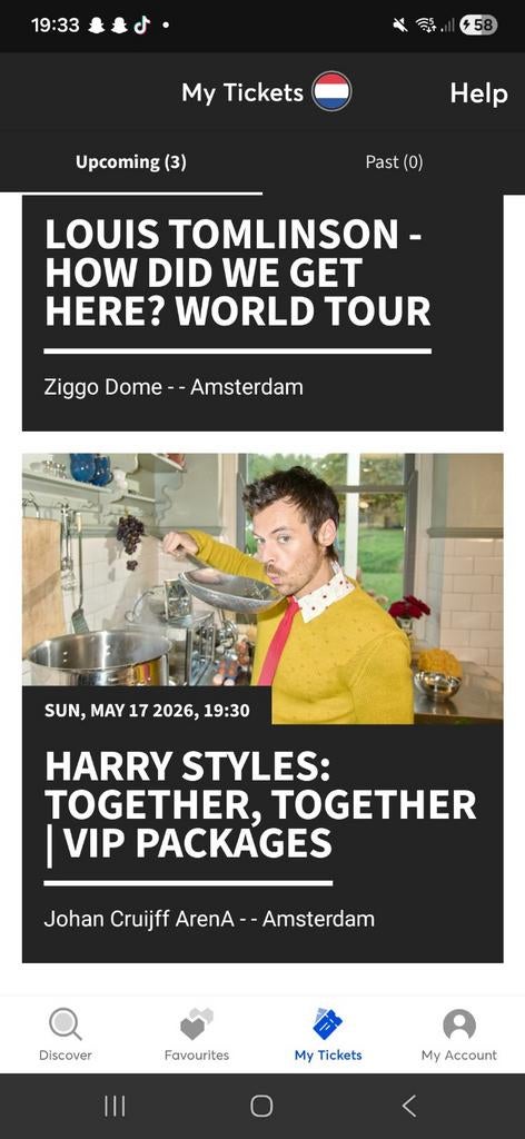 1x VIP ticket Harry Styles 17 mei, Tickets en Kaartjes, Eén persoon
