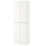 IKEA SMÅSTAD kast / wardrobe – wit – 60x42x181 cm, Ophalen, Kunststof, Met hangruimte, 50 tot 100 cm