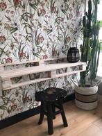 STOER Steigerhouten wandbureau!, Huis en Inrichting, Ophalen, Zo goed als nieuw, Bureau