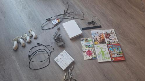 Nintendo Wii + games, Spelcomputers en Games, Spelcomputers | Nintendo Wii, Gebruikt, Zonder controller, Met games, Ophalen