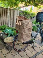 Retro kinderzitje / fietsstoeltje rotan riet, Fietsen en Brommers, Fietsaccessoires | Fietsstoeltjes, Ophalen of Verzenden, Gebruikt