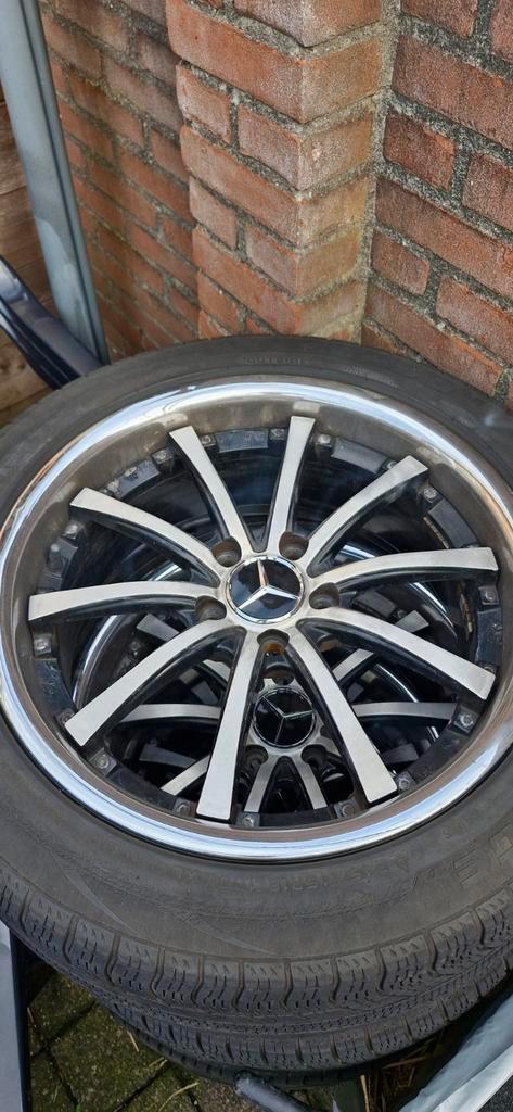 Mercedes Velgen met Banden - 18 +19 inch breedteset, Auto-onderdelen, Banden en Velgen, Banden en Velgen, Zomerbanden, 18 inch