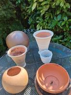 Terracotta bloempotten, Ophalen, Zo goed als nieuw, Rond, Minder dan 25 cm