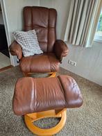 Stoelen, Huis en Inrichting, Twee, Bruin, Leer, Ophalen of Verzenden