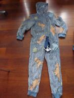 Dino's Onesie blauw met opdruk van Dinos, Nieuw mt 128, Kinderen en Baby's, Kinderkleding | Maat 128, Nacht- of Onderkleding, Onesie