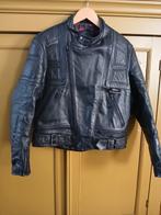 Zwart leren motorjas  BC MQP mt 50, Ophalen of Verzenden, Tweedehands, Jas | leer