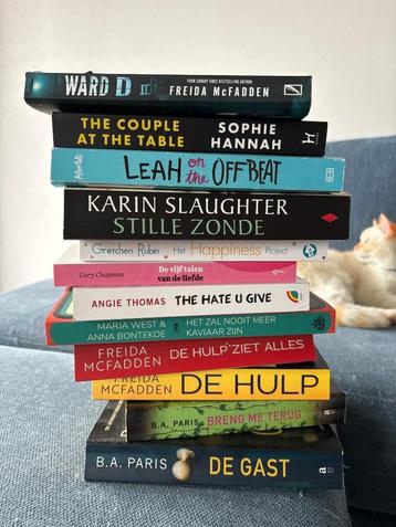 Boekenpakket 13 stuks (thriller, zelfhulp en romans) beschikbaar voor biedingen